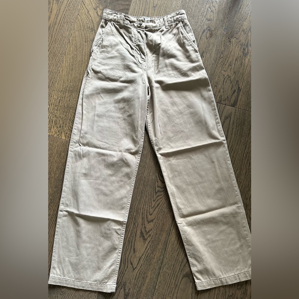 Zara Wide-Leg Cotton Trousers - EUR 32/US 0